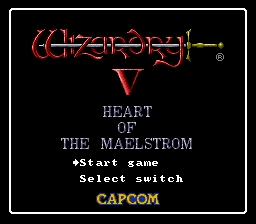 Wizardry V - Heart of the Maelstrom Title Screen
